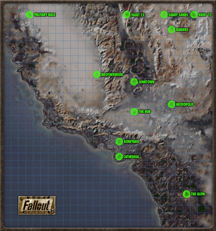 Mapa Fallout